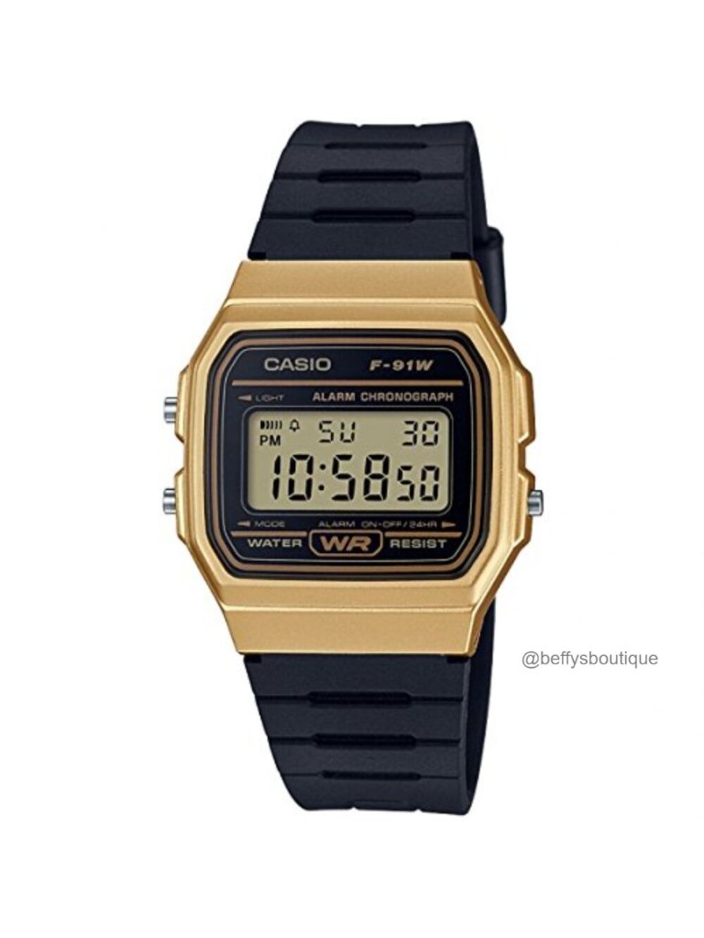 Casio Unisex Digital Watch Resin Strap 100M Water Resistant Alarm Date LED Light